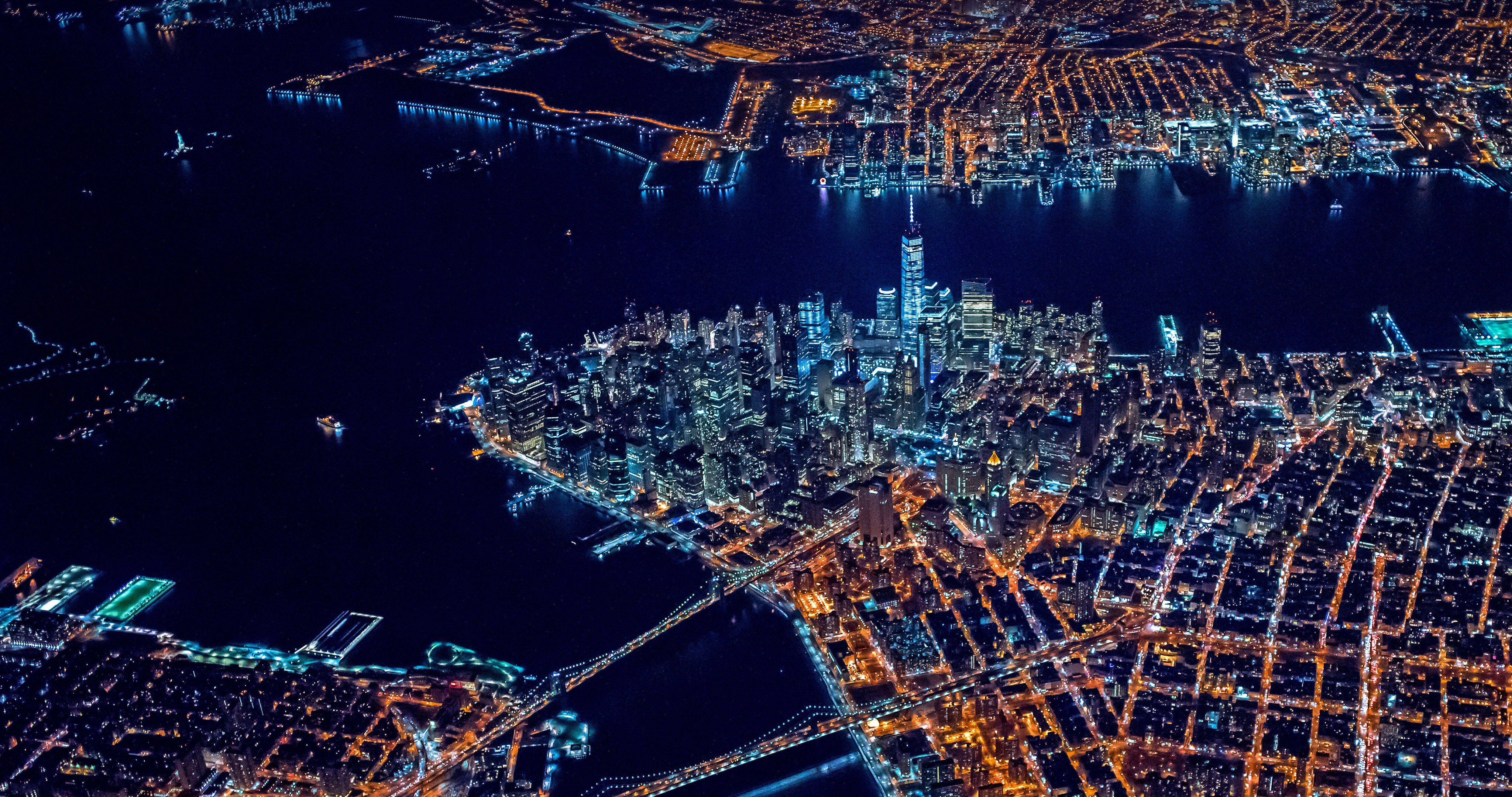 マンハッタンの夜景 By Microsoft Wallpapers Wallpaperhub