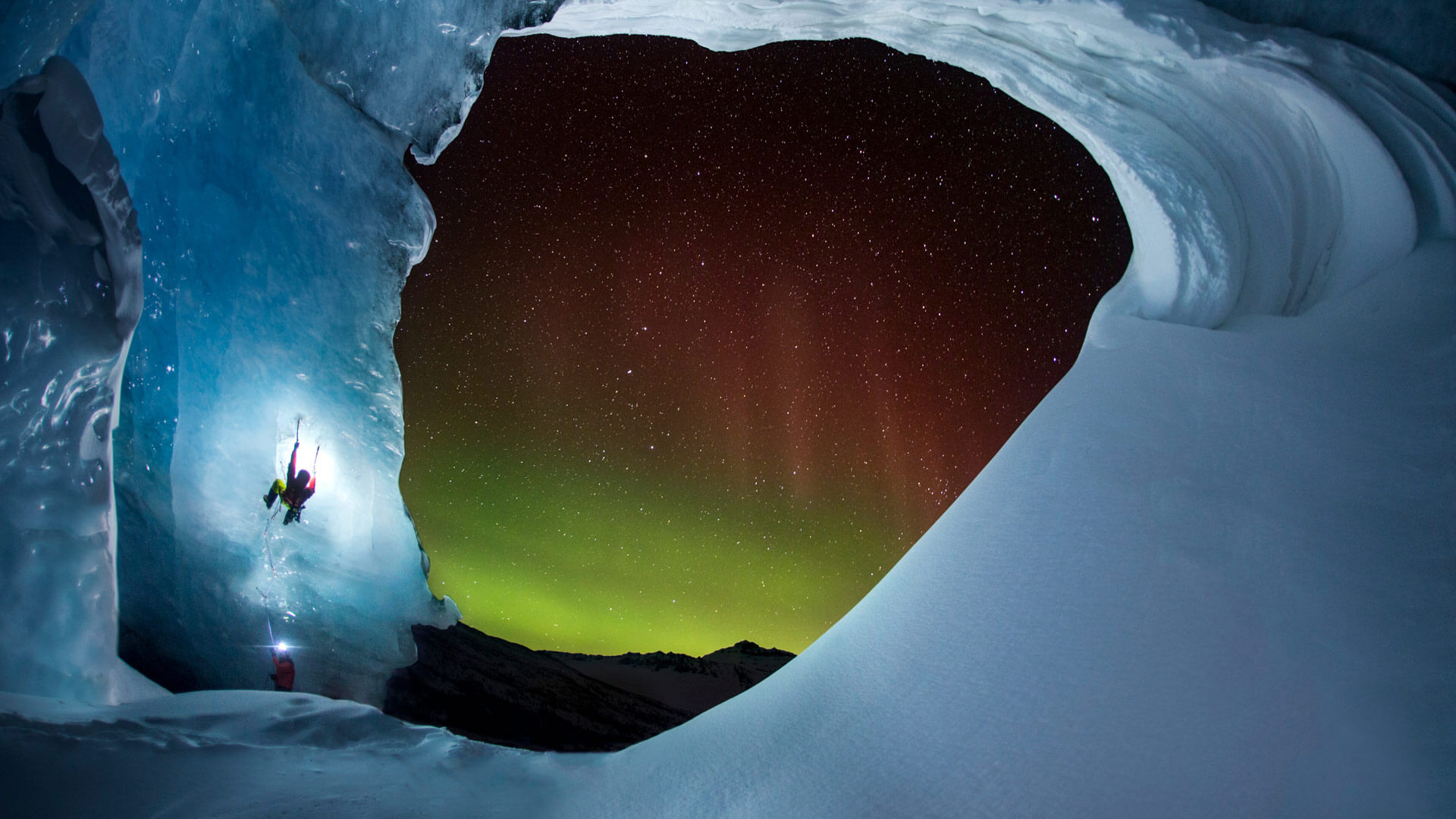 Ice Climbing At Athabasca By Microsoft Wallpapers Wallpaperhub
