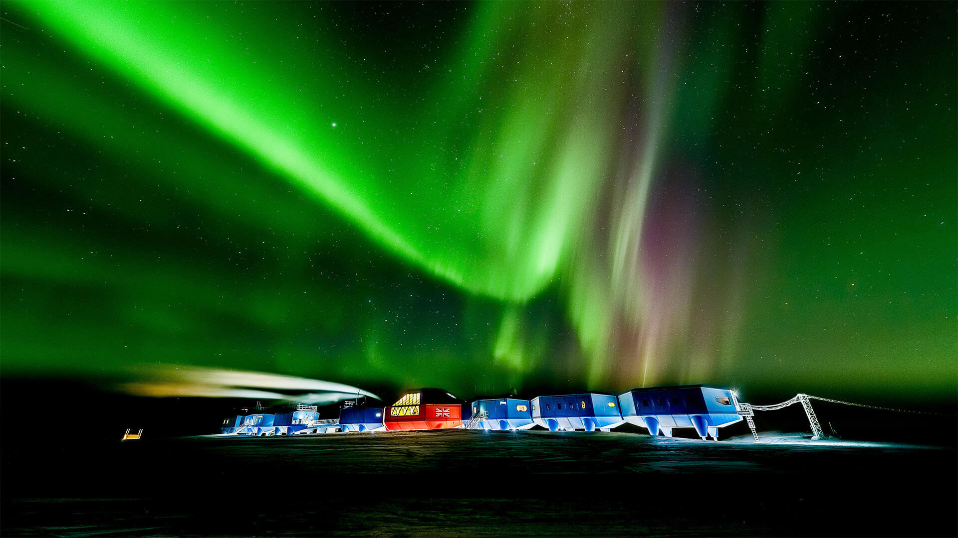 Southern lights for Antarctica Day by