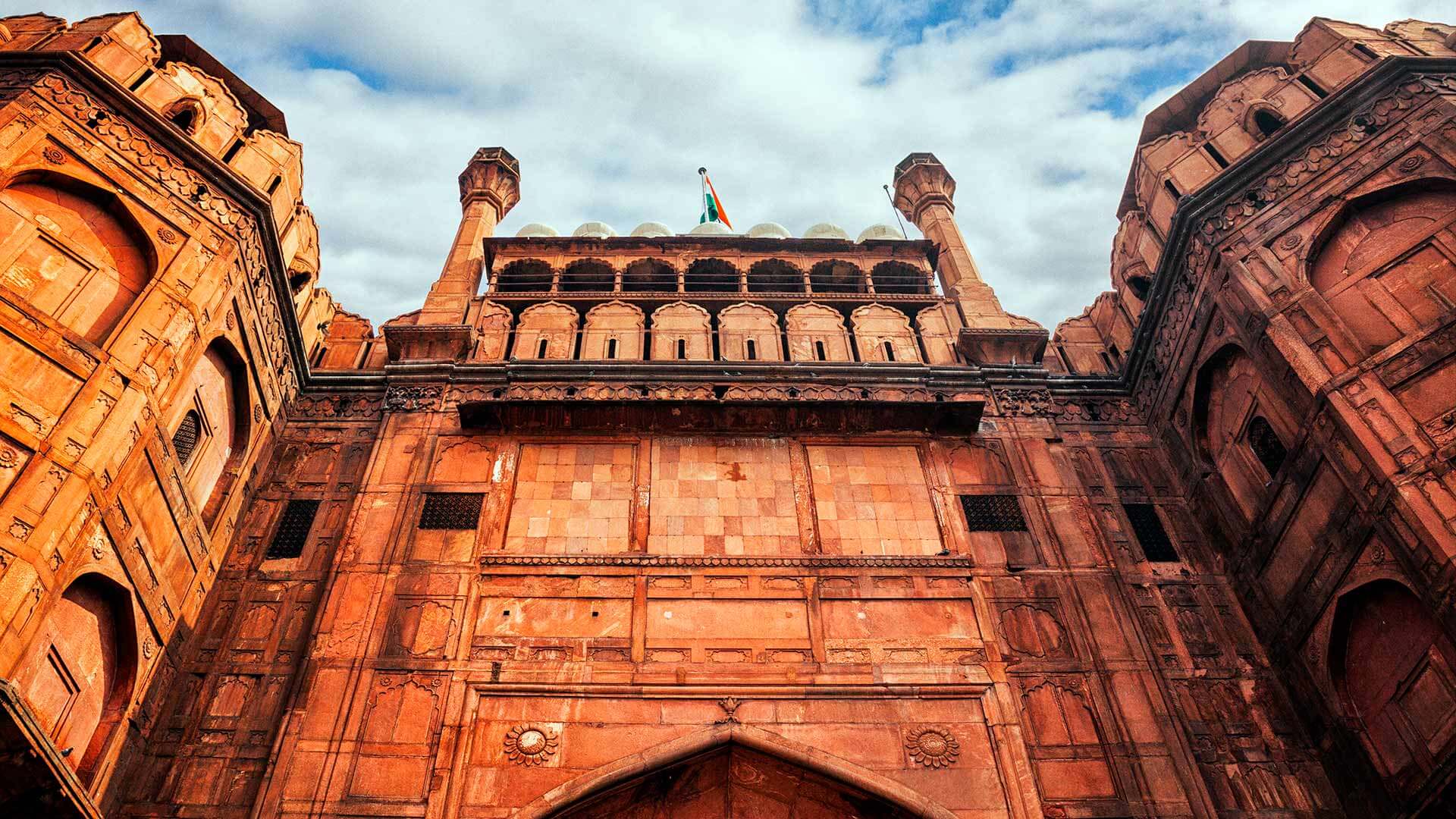 Entrance To The Red Fort Delhi By Microsoft Wallpapers