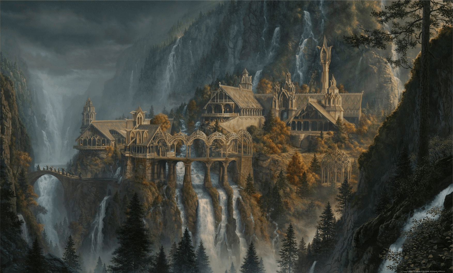 Background Rivendell By Michael Gillett Wallpapers Wallpaperhub Better than any royalty free or stock photos. background rivendell by michael