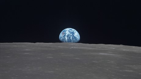 Earthrise on Moon Day thumbnail