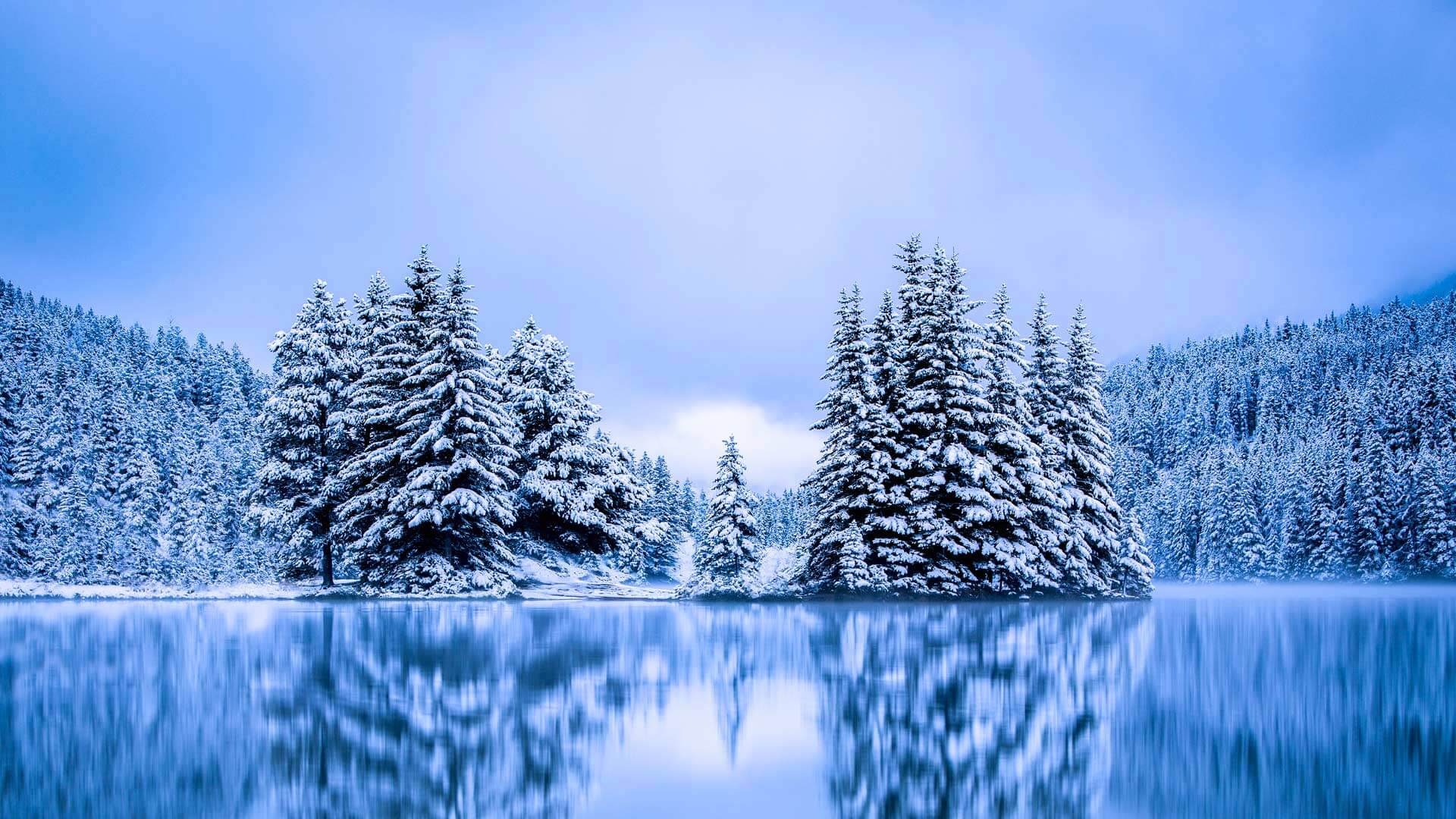 Season S Greetings From Banff By Microsoft Wallpapers Wallpaperhub